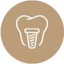 icono diente con implante